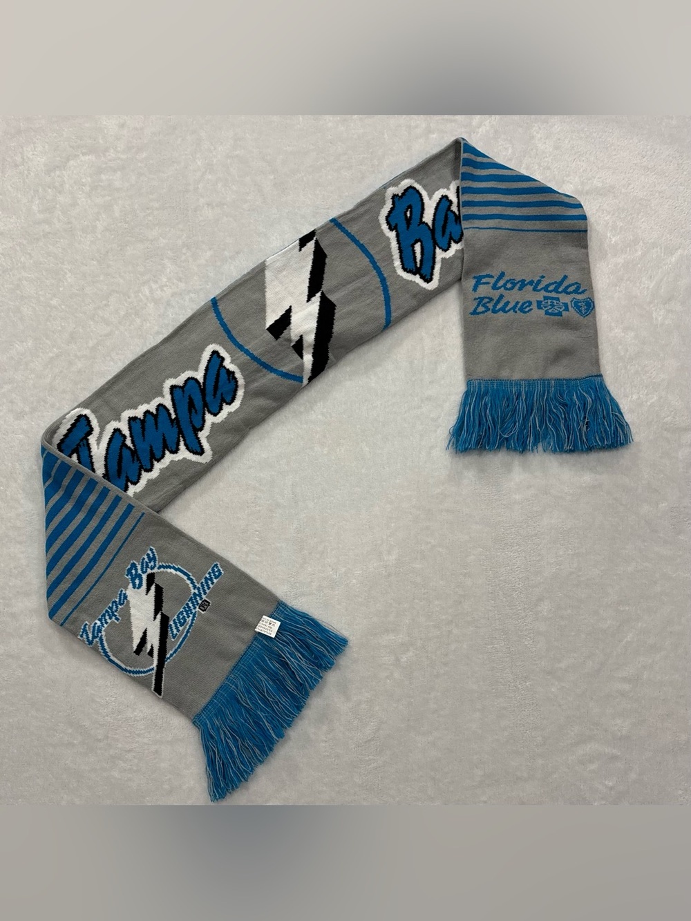 Tampa Bay Lightening Scarf 61 inches  x 6.5 inches